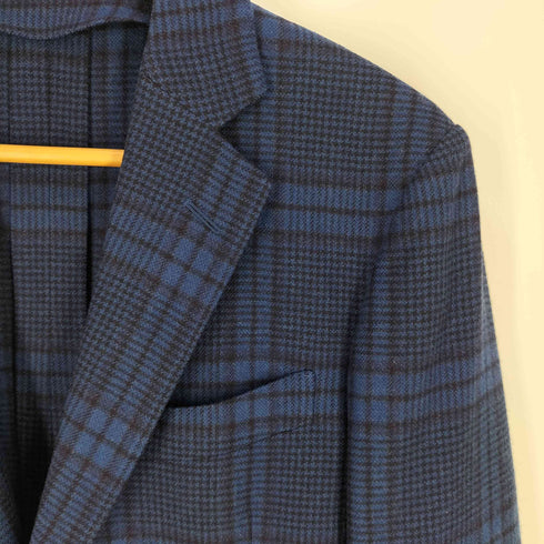 トゥモローランド TOMORROWLAND TROFEO CASHMERE グレンチェックテーラードジャケット メンズ JPN:44